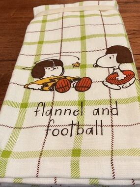 Peanuts x Rae Dunn “flannel and football” Kitchen Towels - Set of 2